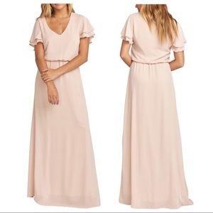 Show Me Your Mumu Bridesmaid Dress + Sash - Size L - Show Me The Ring Crisp